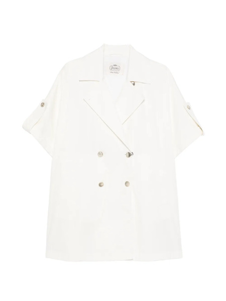  Herno Double-breasted Coat - White 