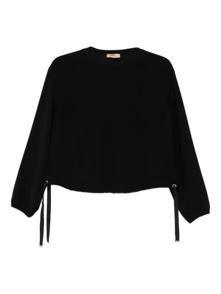  Herno Drawstring-hem Sweatshirt - Black 