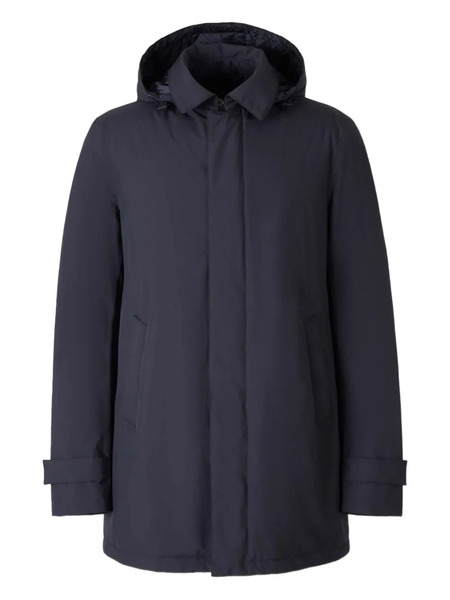  Herno Drawstring-hood Coat - Blue 