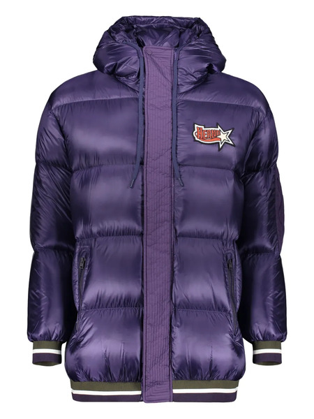  Herno Drawstring-hood Quilted Jacket - Purple 