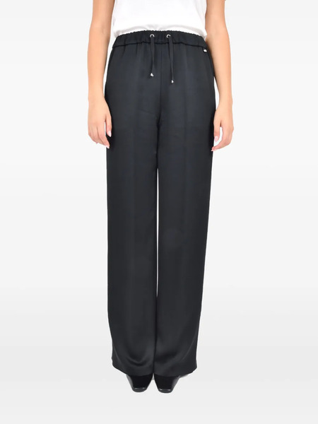  Herno Drawstring Straight-leg Trousers - Black 