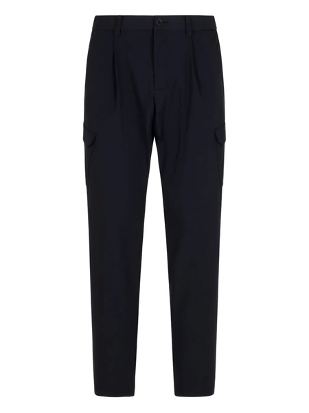  Herno Elasticated-waist Cargo Trousers - Blue 