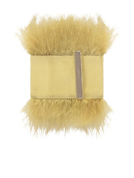  Herno Faux-feather Bracelet - Yellow 