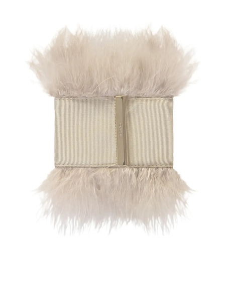  Herno Feather-detail Bracelet - Neutrals 