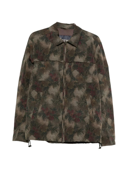  Herno Floral Print Jacket - Green 