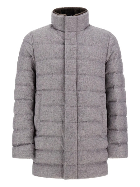  Herno High-neck Long-sleeve Coat - Grey 