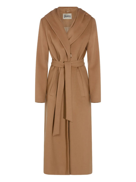  Herno Hooded Belted Coat - Neutrals 