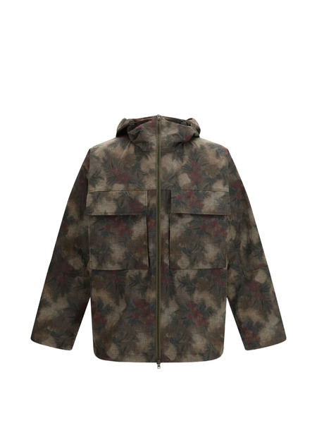  Herno Hooded Floral Coat - Green 