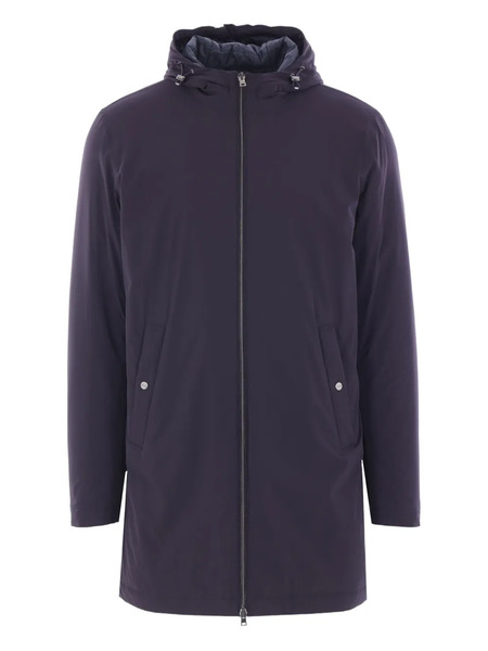  Herno Hooded Lightweight Coat - Blue 