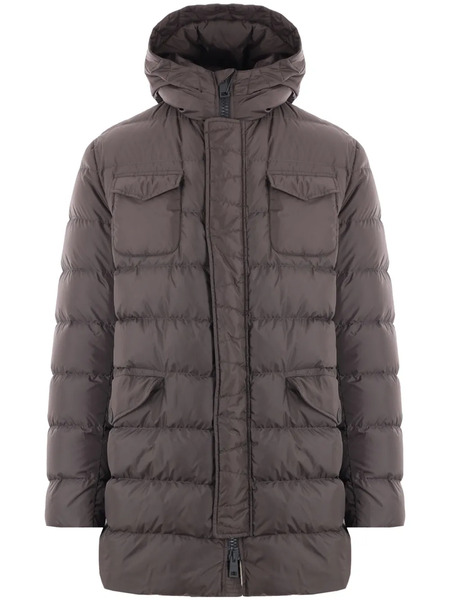 Herno Hooded Padded Coat - Grey 