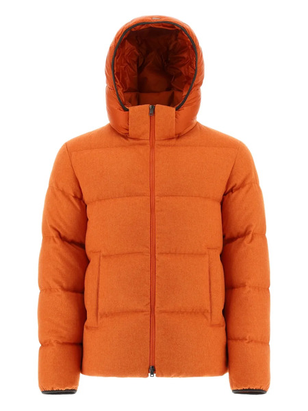  Herno Hooded Padded Jacket - Orange 