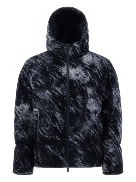  Herno Hooded Patterned Jacket - Grey 