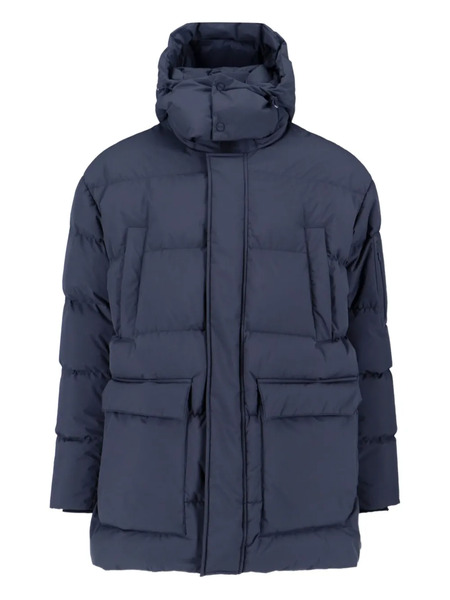  Herno Hooded Pocket Coat - Blue 