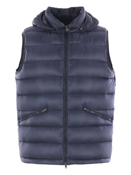  Herno Hooded Quilted Gilet - Blue 