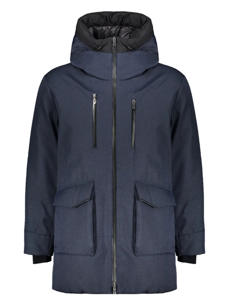  Herno Hooded Zip Coat - Blue 