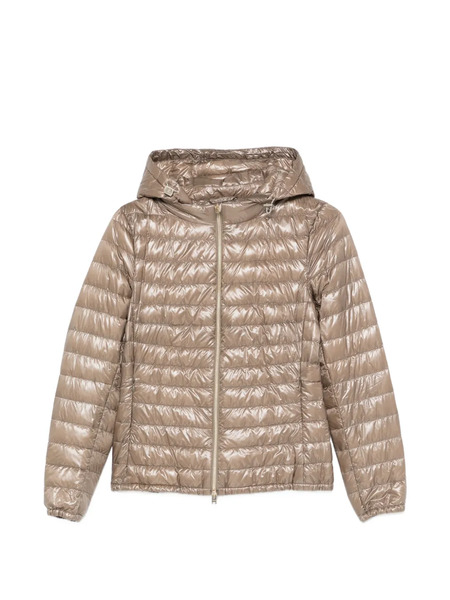  Herno Hooded Zip Coat - Neutrals 