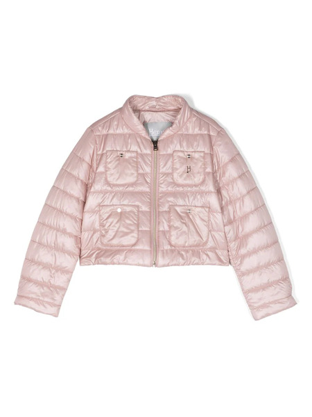  Herno Kids Four-pocket Puffer Jacket - Pink 