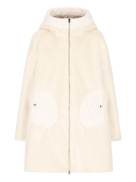  Herno Kids Hooded Fleece Jacket - Neutrals 