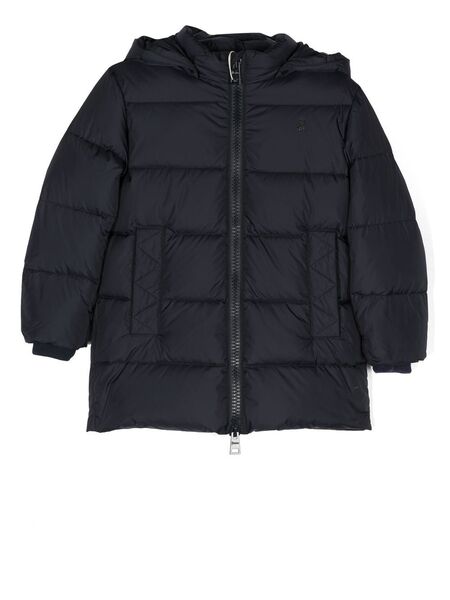  Herno Kids Hooded Puffer Coat - Blue 