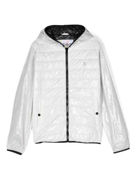  Herno Kids Hooded Puffer Jacket - White 