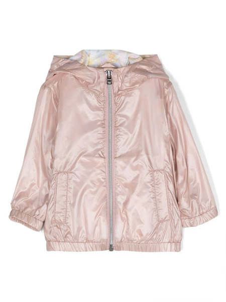  Herno Kids Hooded Rain Jacket - Pink 