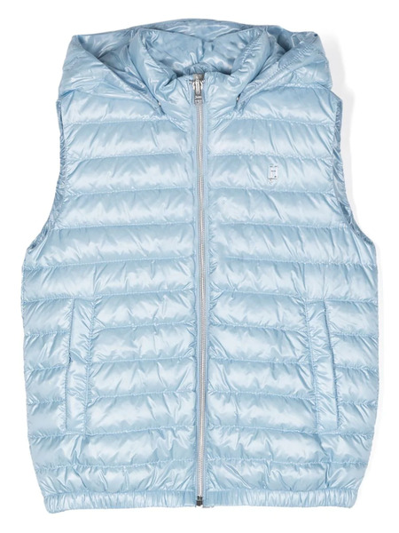  Herno Kids Logo-plaque Padded Gilet - Blue 
