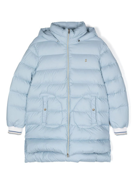  Herno Kids Logo-plaque Padded Jacket - Blue 