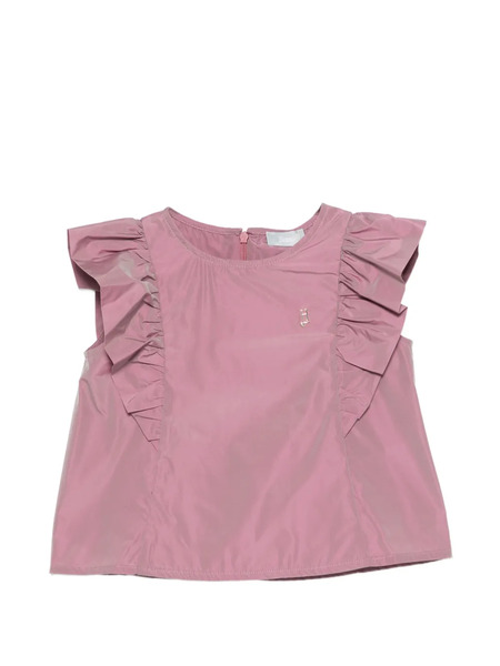  Herno Kids Ruffled Blouse - Pink 