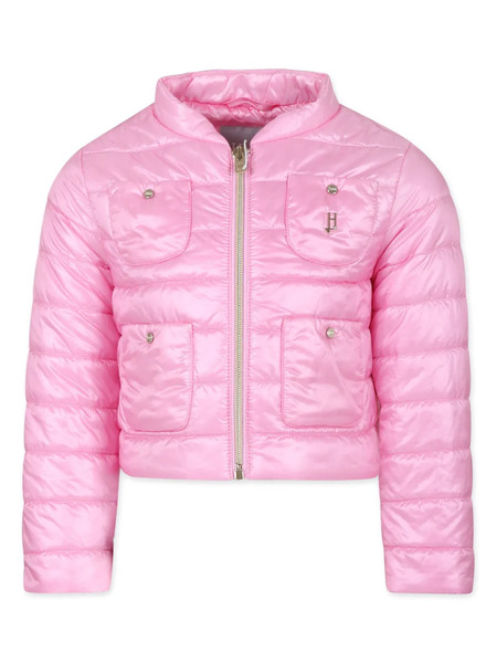  Herno Kids Zip-up Quilted Jacket - Pink 