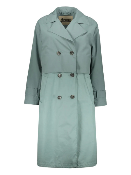  Herno Layered Rain Coat - Green 