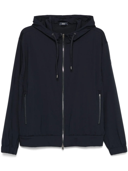  Herno Logo-patch Hoodie - Blue 