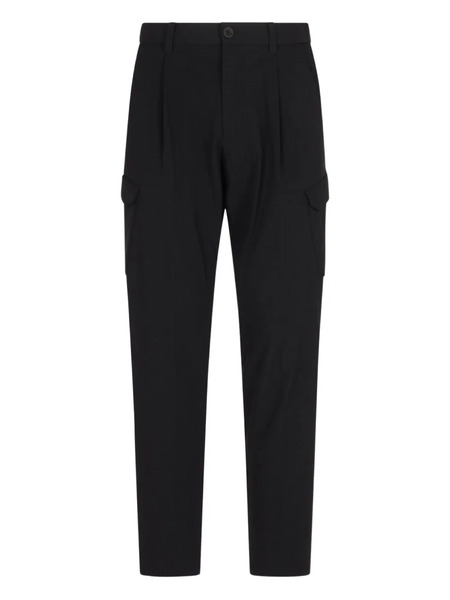  Herno Logo-plaque Cargo-pockets Trousers - Blue 