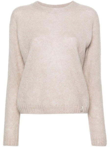  Herno Logo-plaque Sweater - Neutrals 