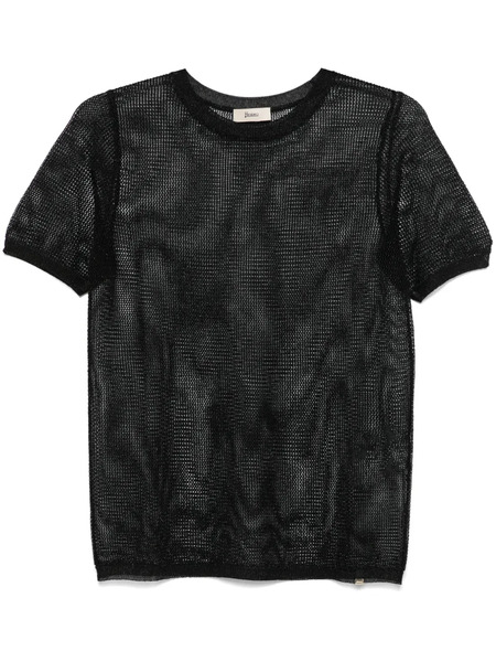  Herno Open-knit T-shirt - Black 