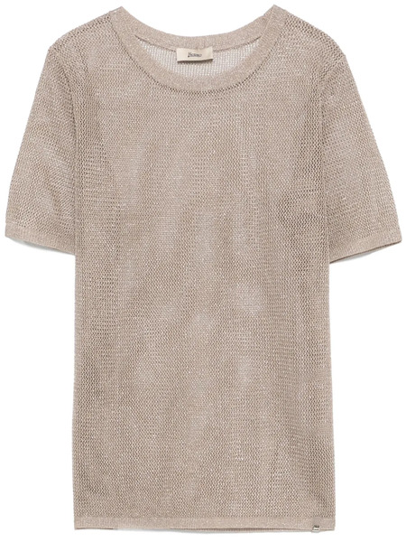  Herno Open-knit T-shirt - Neutrals 