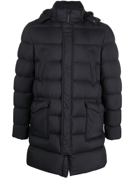  Herno Padded Hooded Down Coat - Blue 
