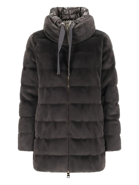  Herno Quilted Coat - Grey 