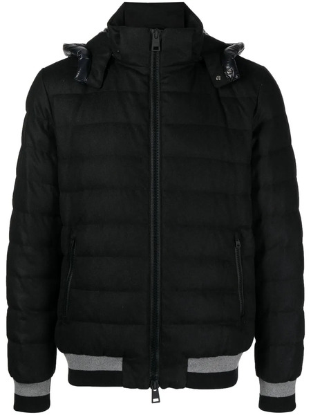  Herno Quilted-finish Padded Jacket - Black 