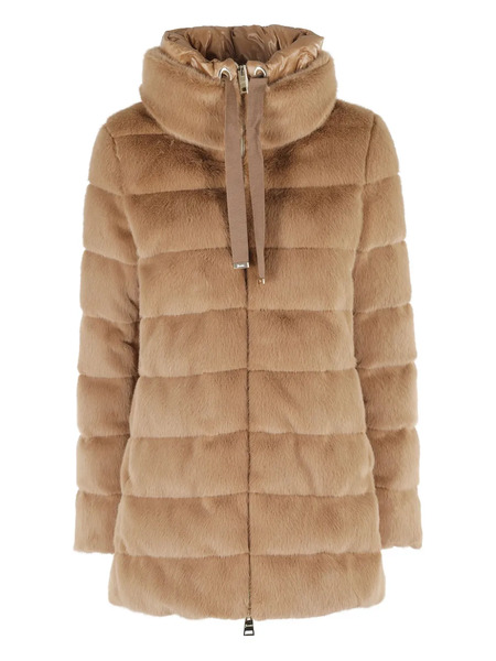  Herno Quilted High-neck Jacket - Brown 