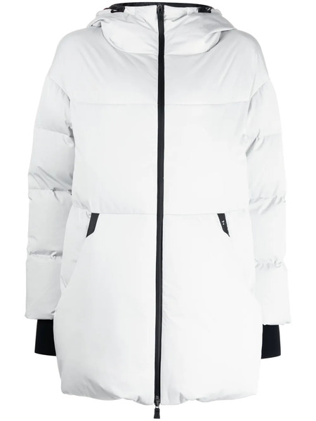  Herno Quilted Hooded Down Coat - Grey 