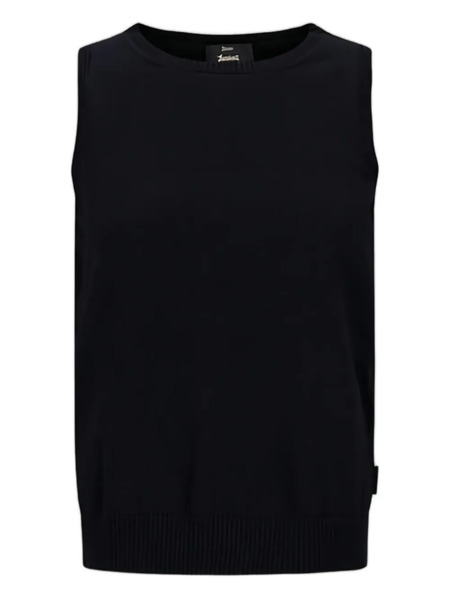 Herno Round-neck Sleeveless Top - Black 