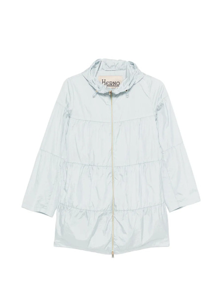  Herno Ruffled Jacket - Blue 