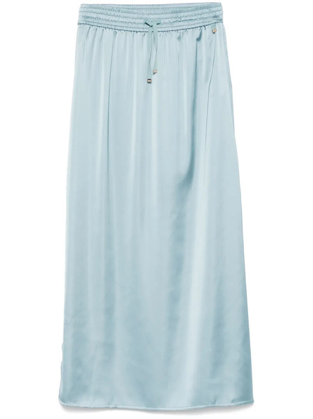  Herno Satin Maxi Skirt - Blue 