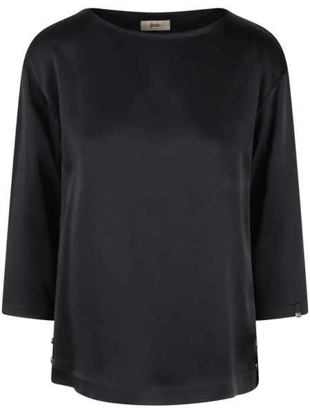  Herno Satin-weave Top - Black 