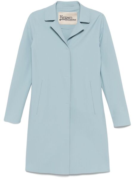  Herno Single-breasted Coat - Blue 