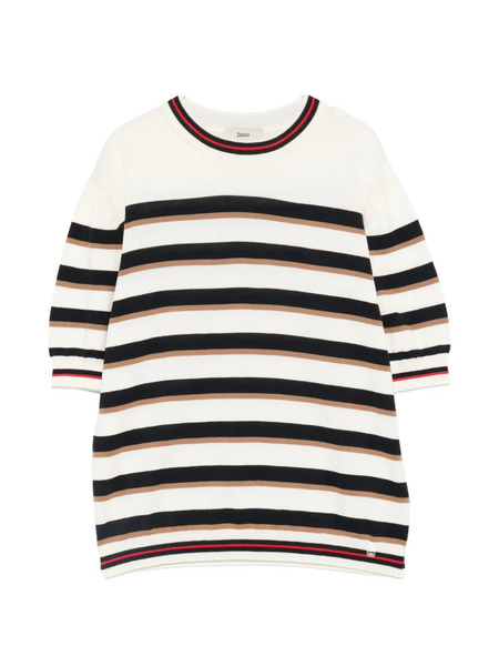  Herno Striped Knit T-shirt - Neutrals 