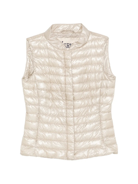  Herno Vera Collarless Quilted Gillet - Neutrals 