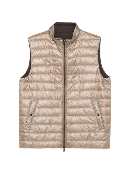 Herno Zip-up Reversible Gilet - Neutrals 