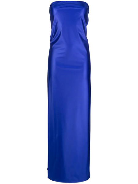  Heron Preston Carabiner Cut-out Strapless Dress - Blue 