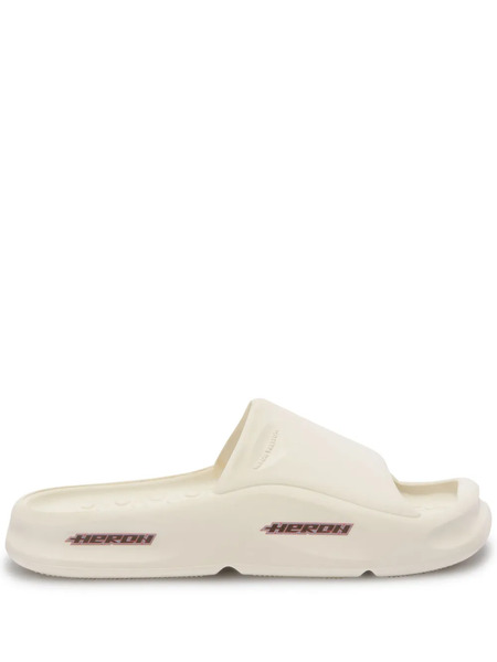  Heron Preston Eco Moulded Logo-embossed Slides - White 